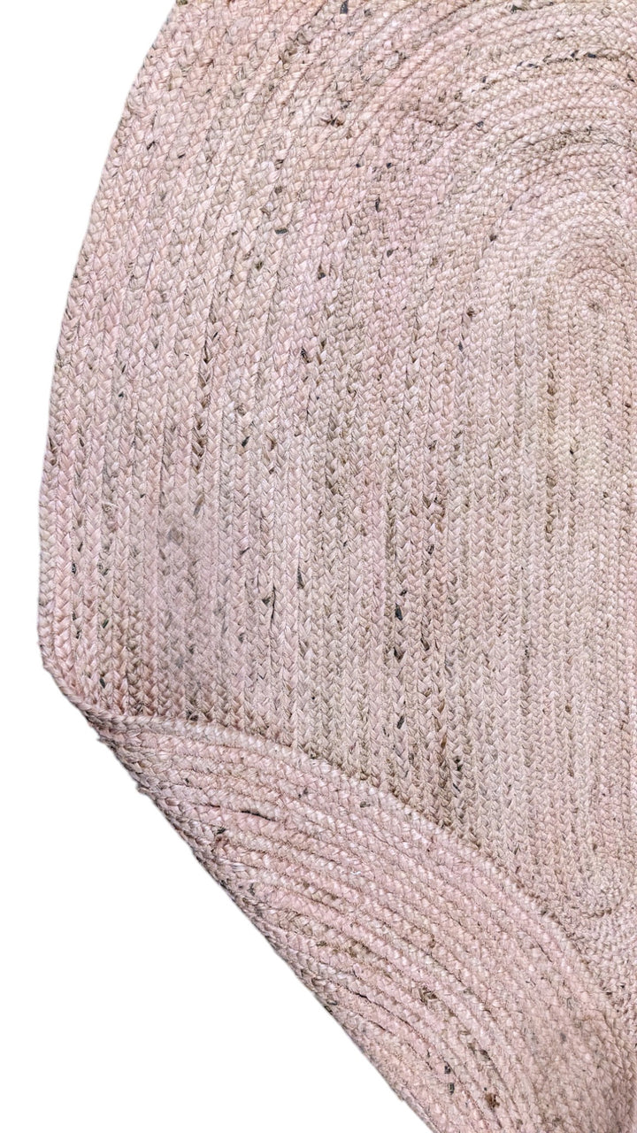 Braided Natural Jute Rug - Size: 7.10 x 5.4