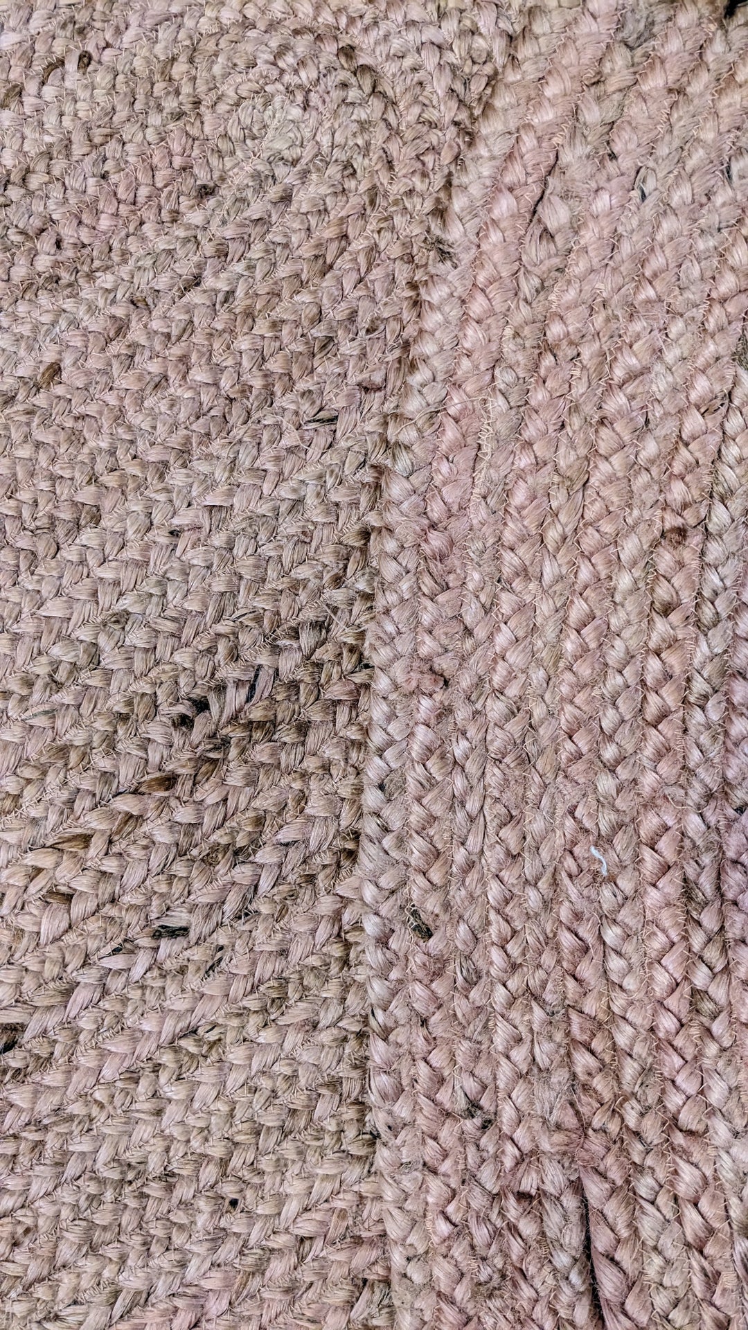 Braided Natural Jute Rug - Size: 7.10 x 5.4