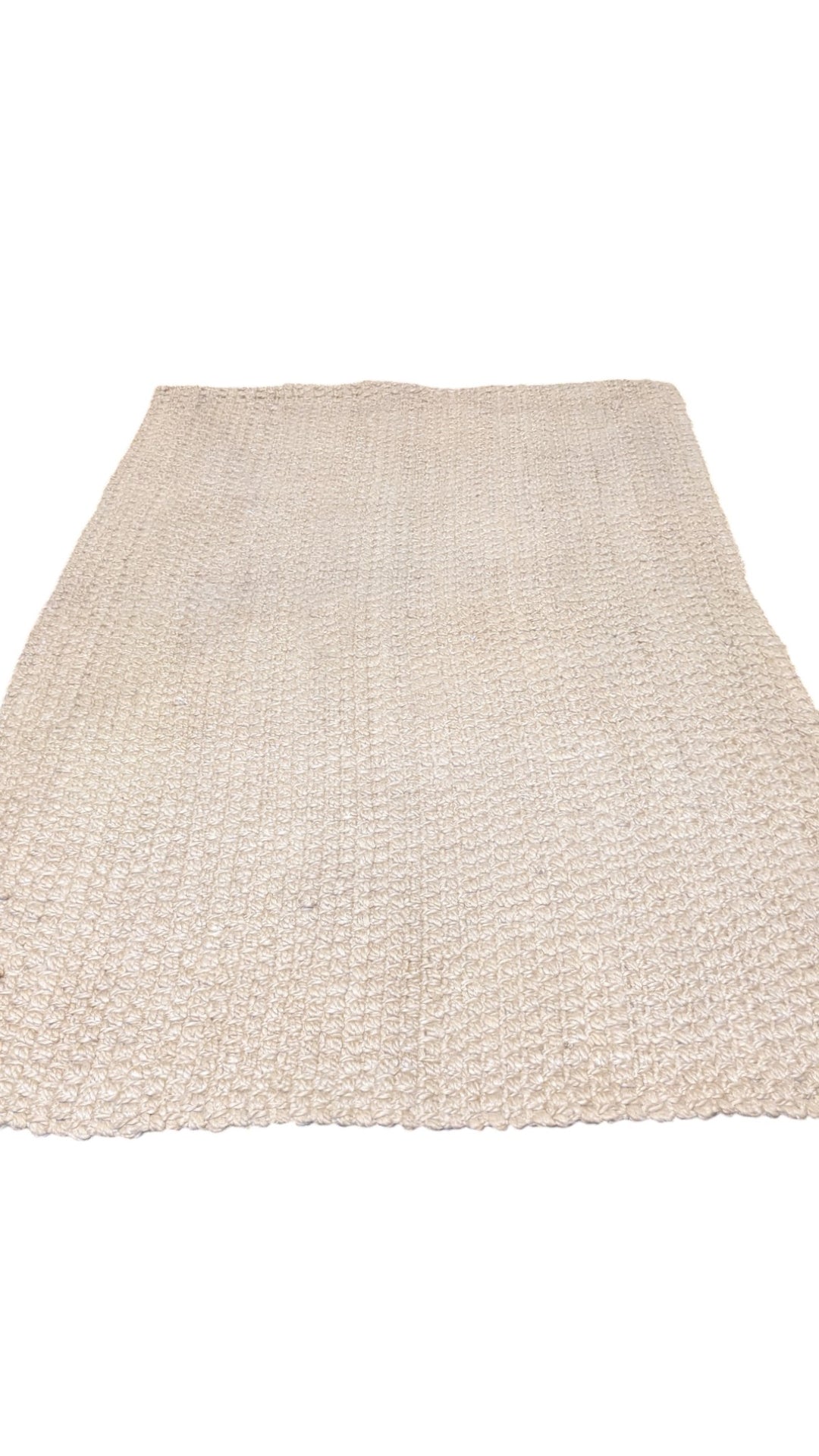 Chunky Natural Jute Rug - Size: 5.11 x 3.10