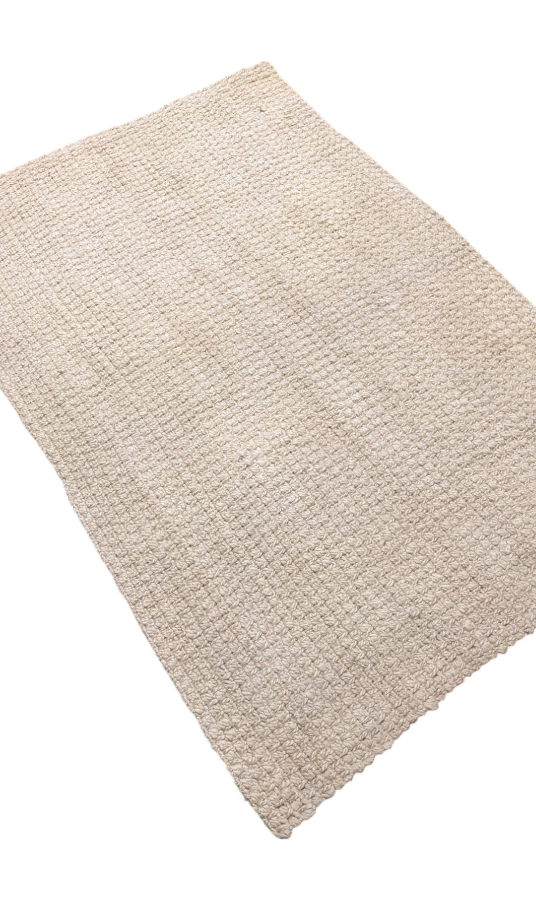 Chunky Natural Jute Rug - Size: 5.11 x 3.10