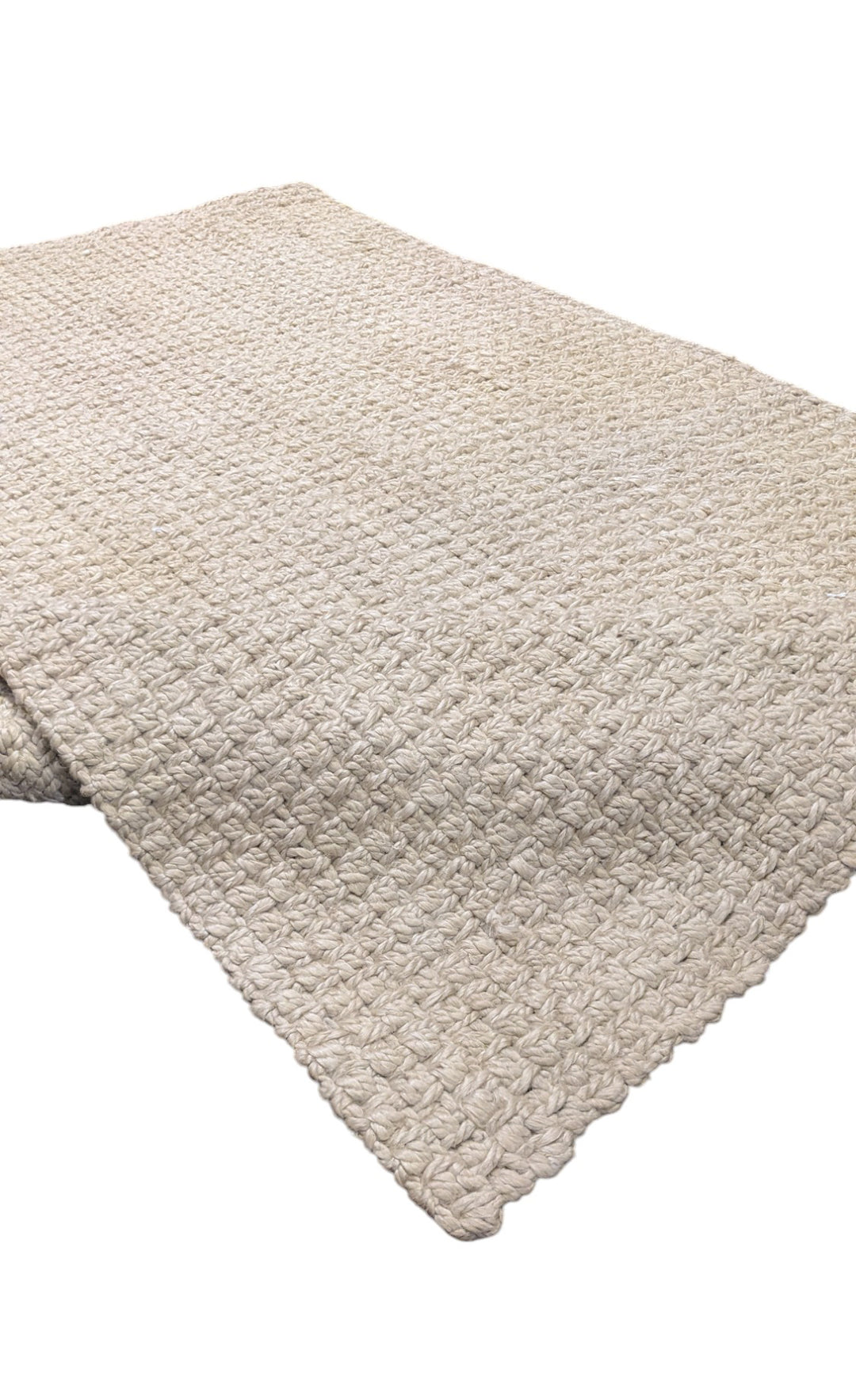 Chunky Natural Jute Rug - Size: 5.11 x 3.10