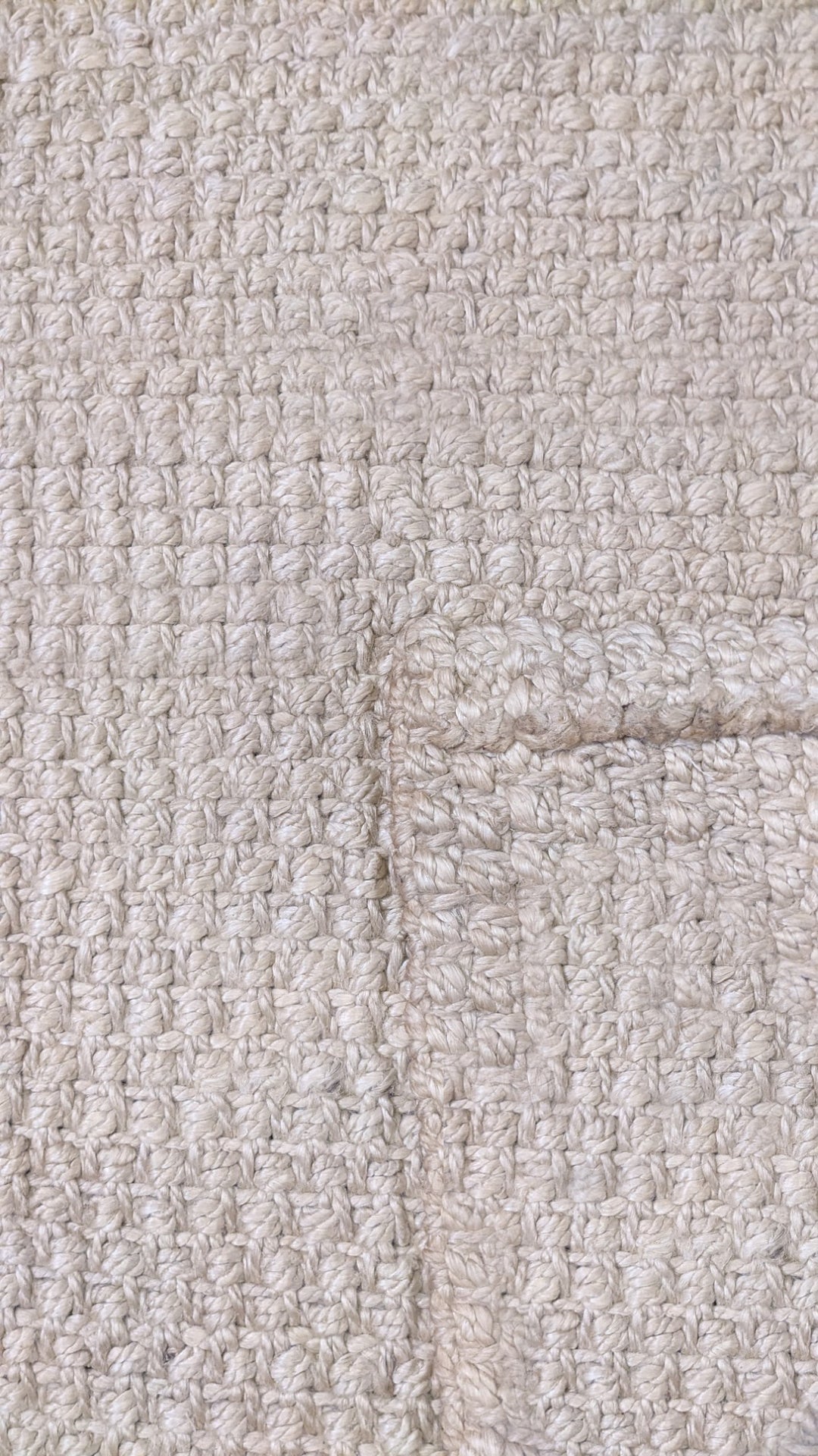Chunky Natural Jute Rug - Size: 5.11 x 3.10