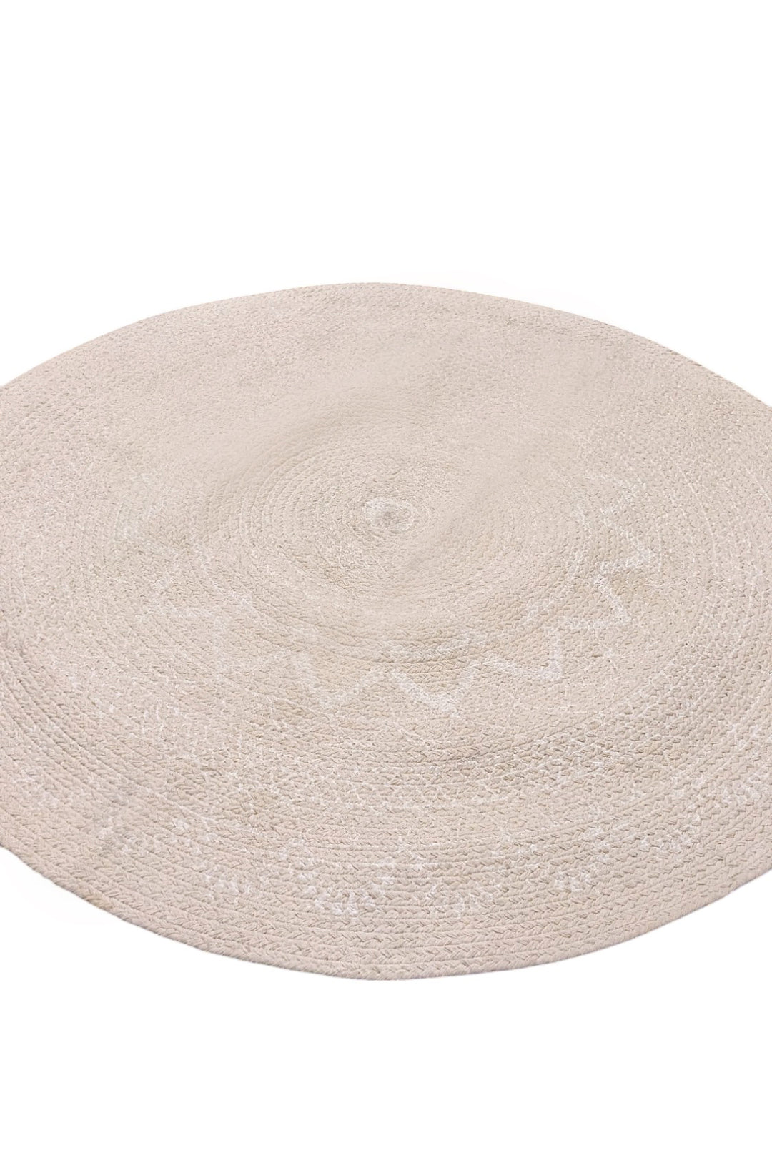 Braided Natural Jute Rug - Size: 3.3 x 3.3