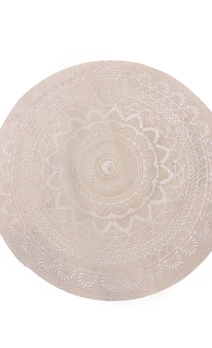 Braided Natural Jute Rug - Size: 3.3 x 3.3