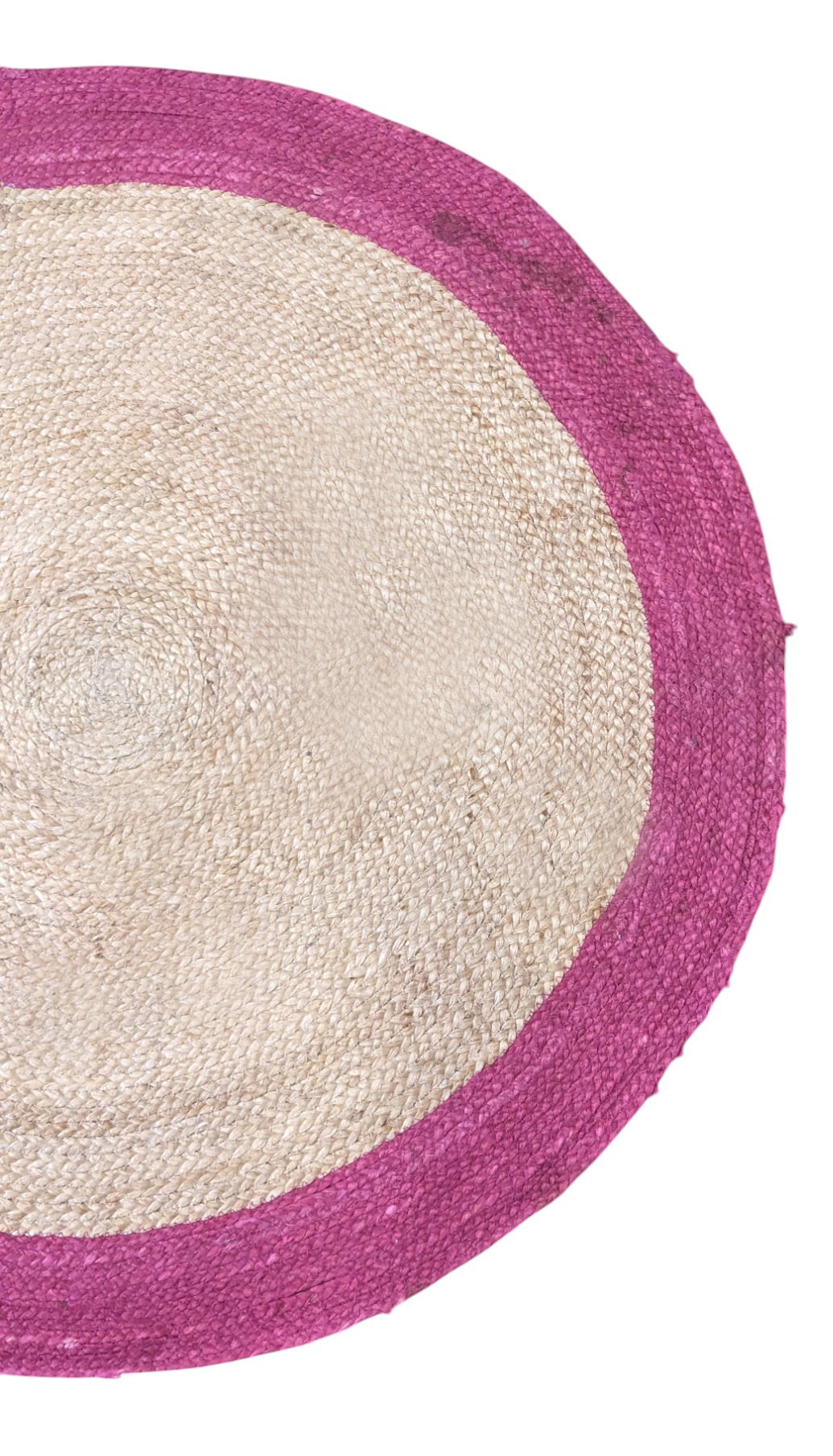 Oraza Natural Jute Rug - Size: 3.4 x 3.4