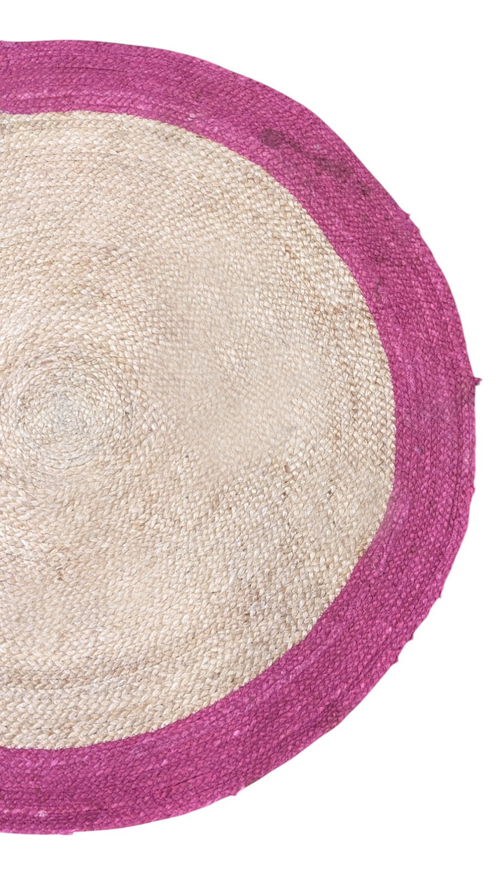 Oraza Natural Jute Rug - Size: 3.4 x 3.4