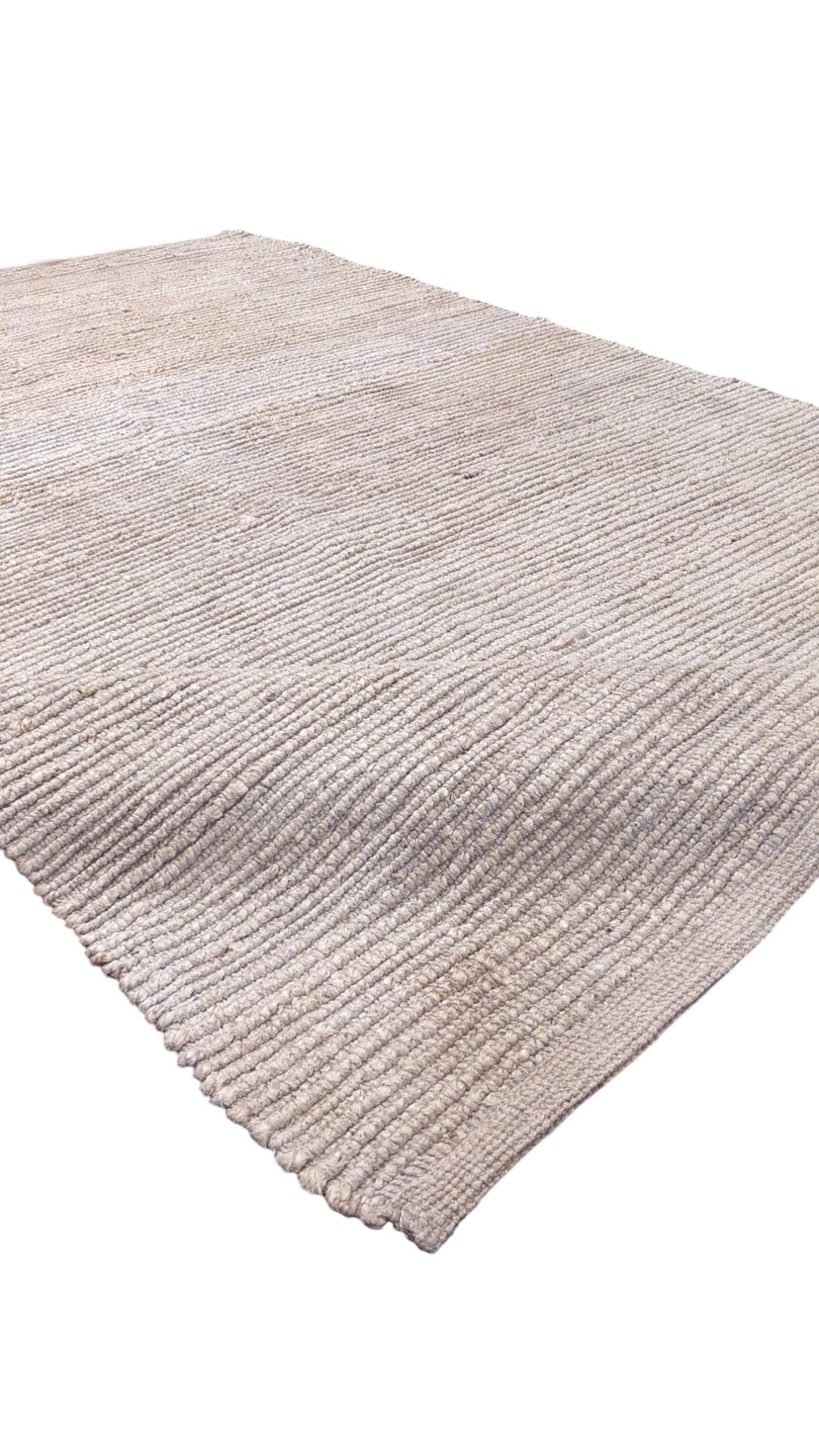 Flatweave Natural Jute Rug - Size: 7.10 x 5.3