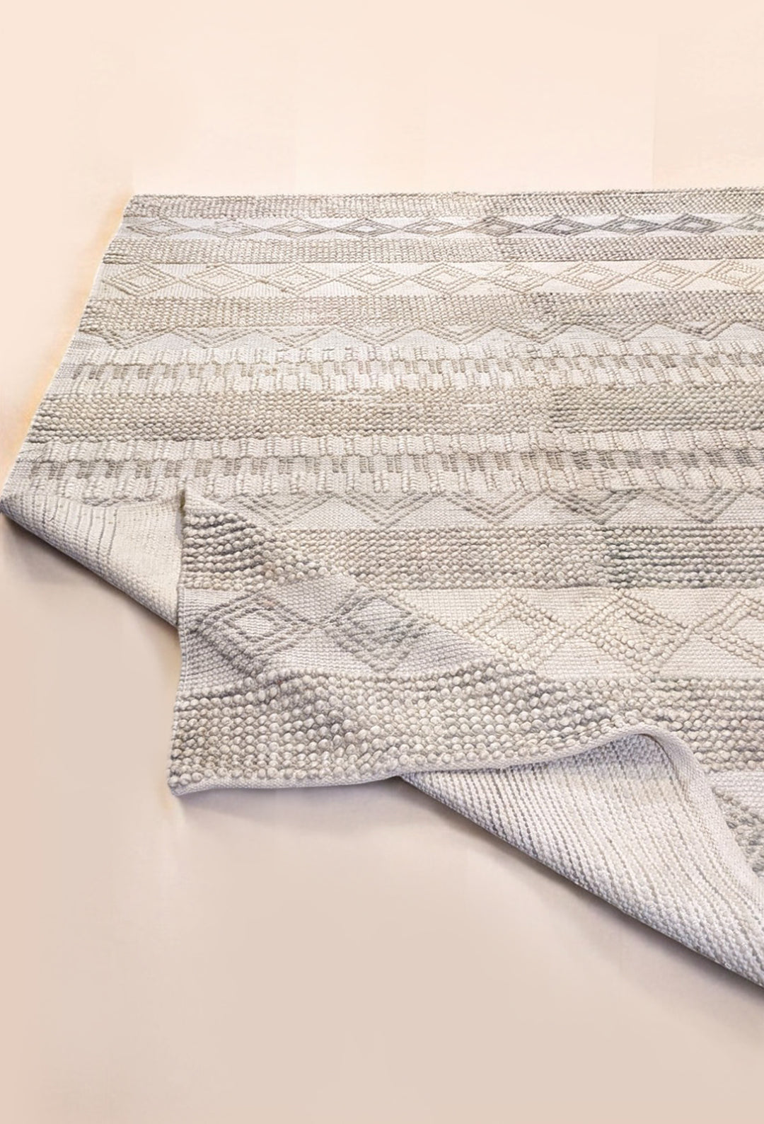 Umbra Modern Textured Wool Rug - Size: 9.7 x 7.6