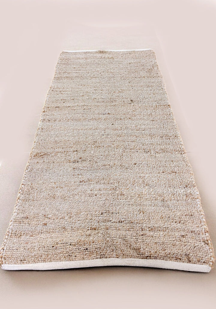 Flatweave Natural Jute Runner - Size: 6 x 2.4