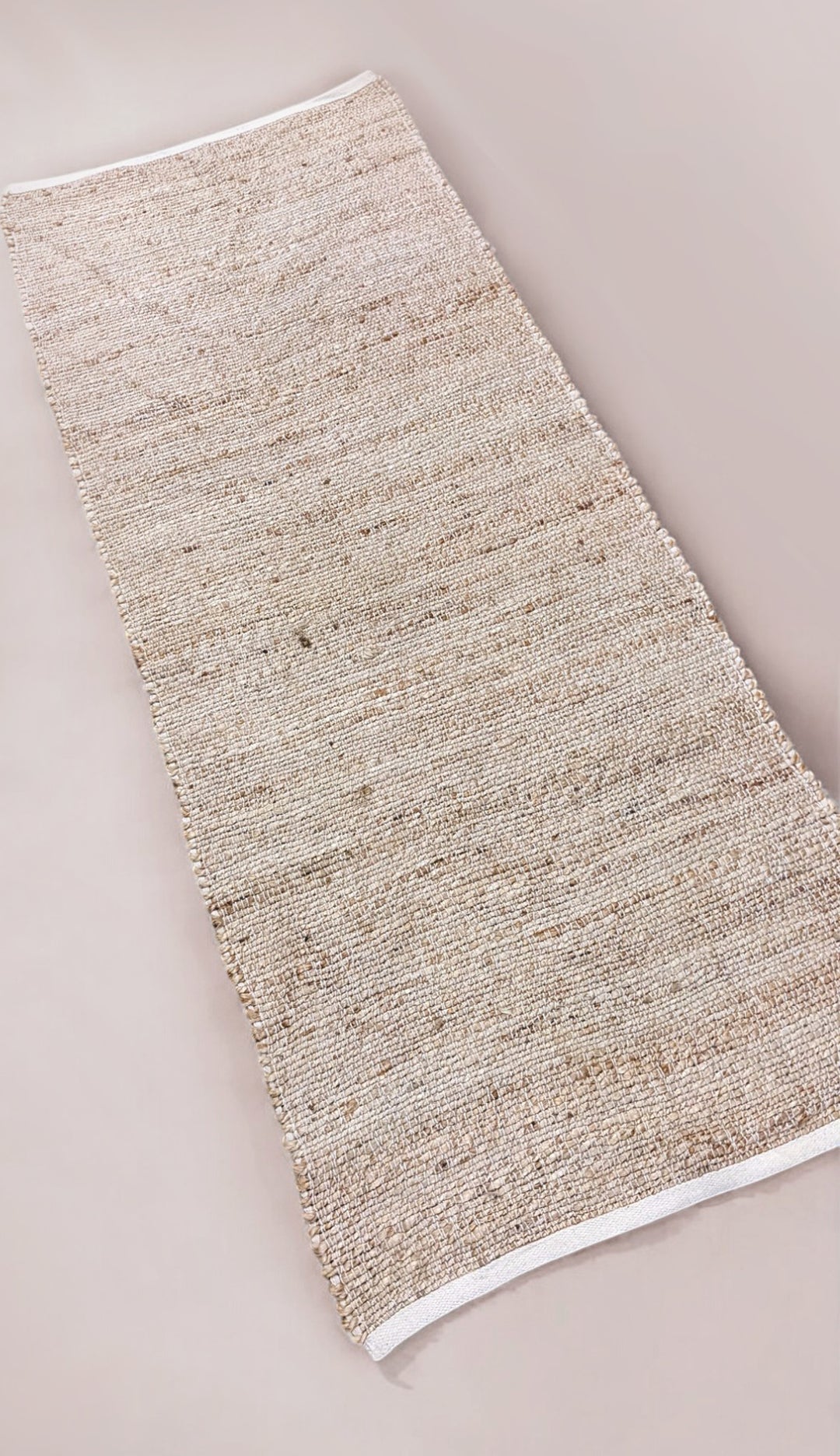 Flatweave Natural Jute Runner - Size: 6 x 2.4