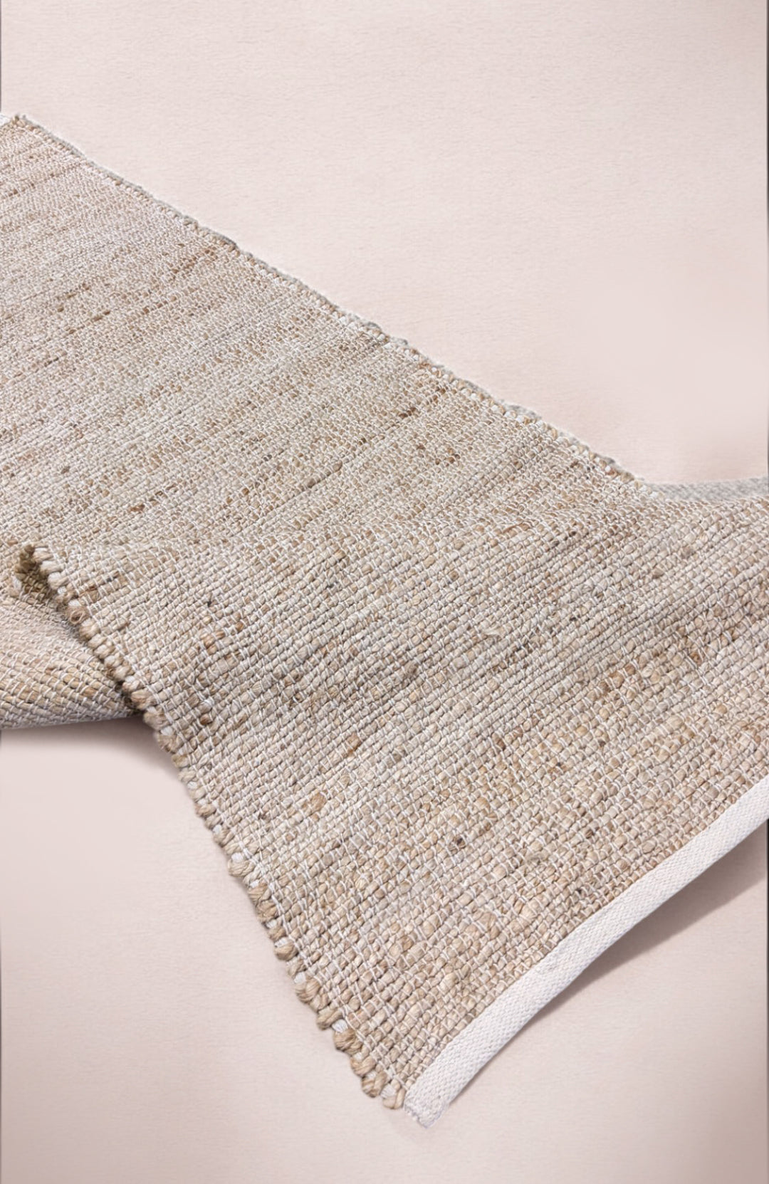 Flatweave Natural Jute Runner - Size: 6 x 2.4
