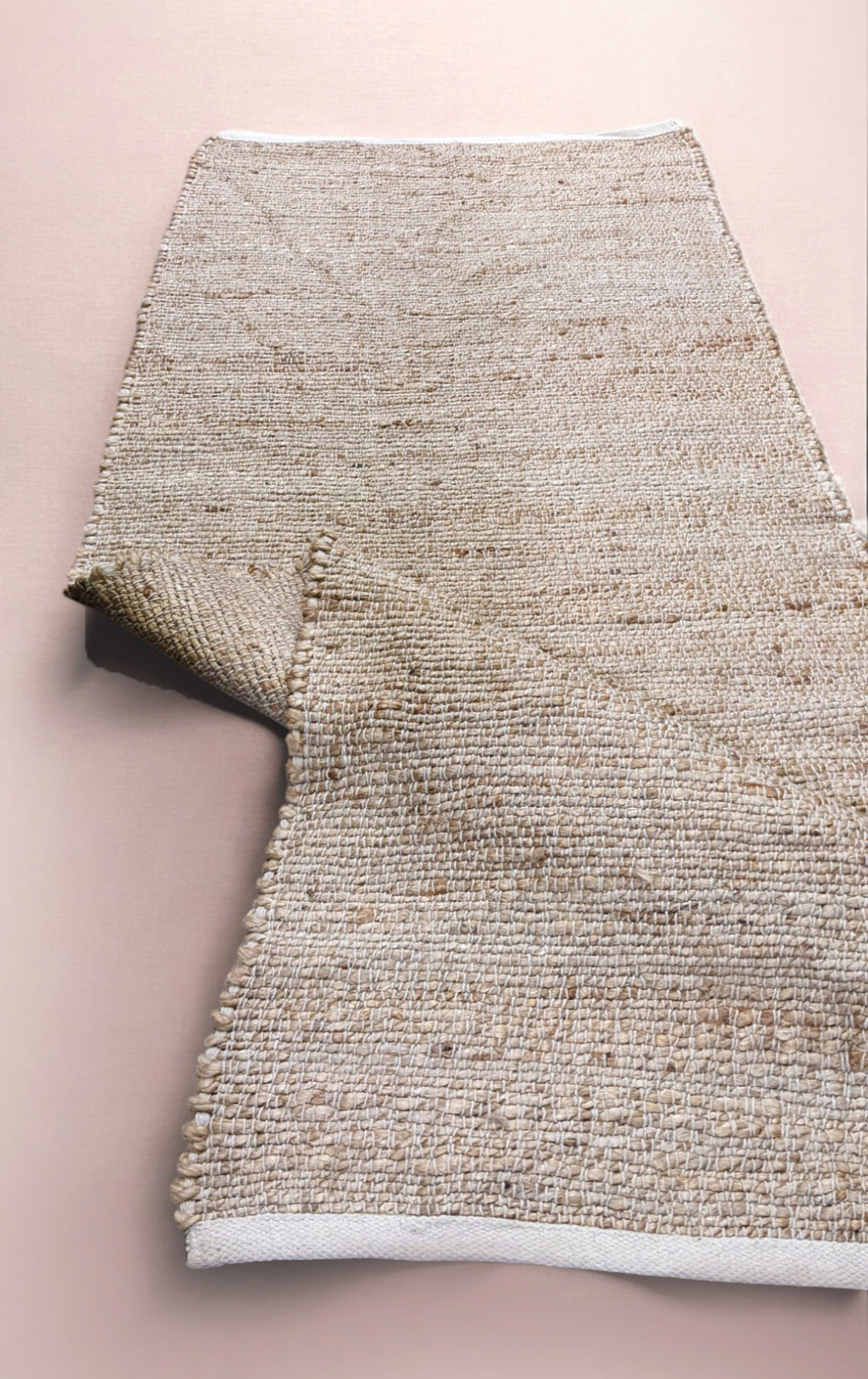Flatweave Natural Jute Runner - Size: 6 x 2.4