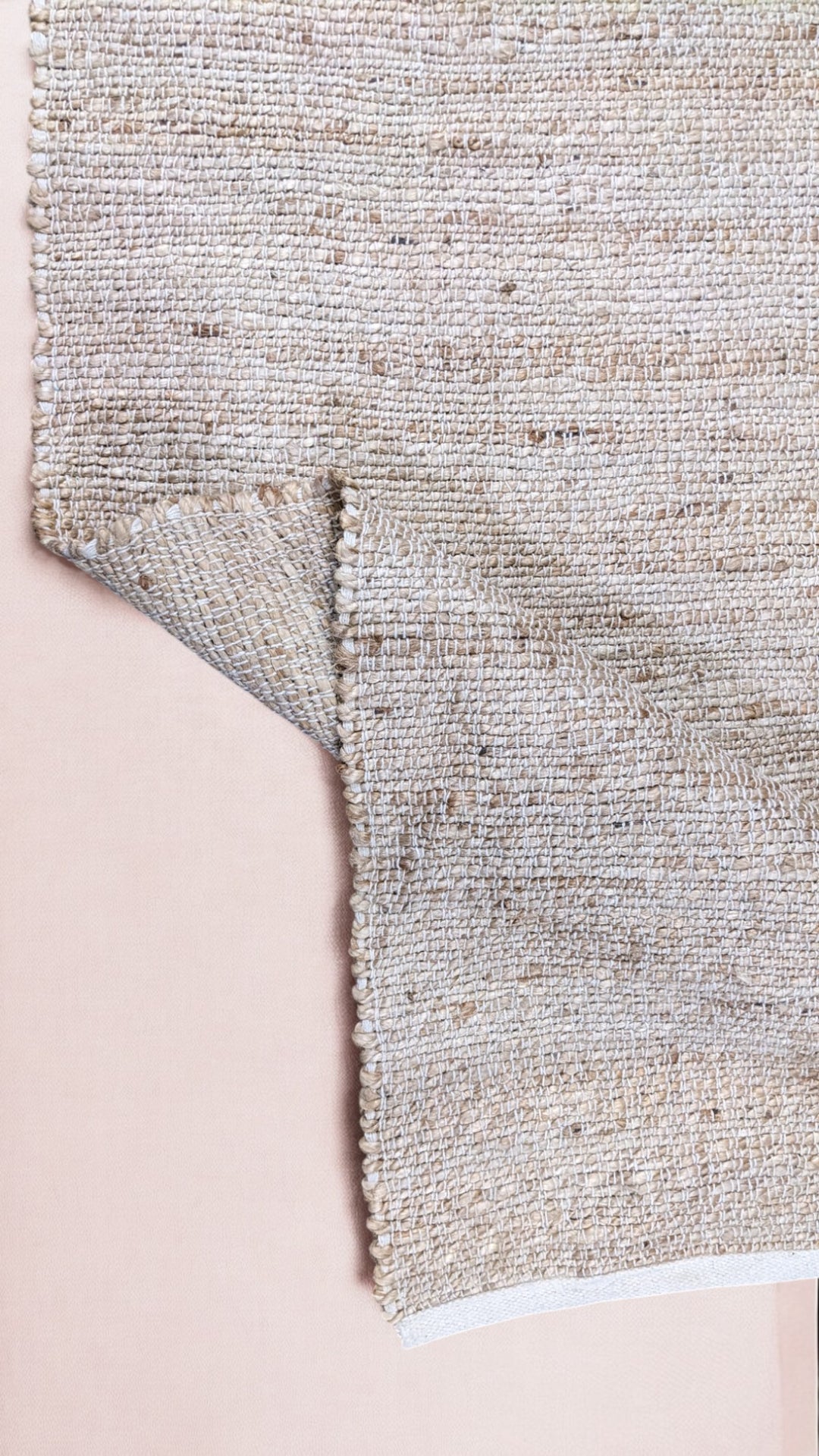 Flatweave Natural Jute Runner - Size: 6 x 2.4