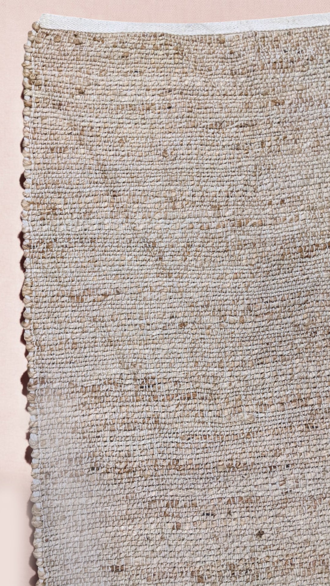 Flatweave Natural Jute Runner - Size: 6 x 2.4