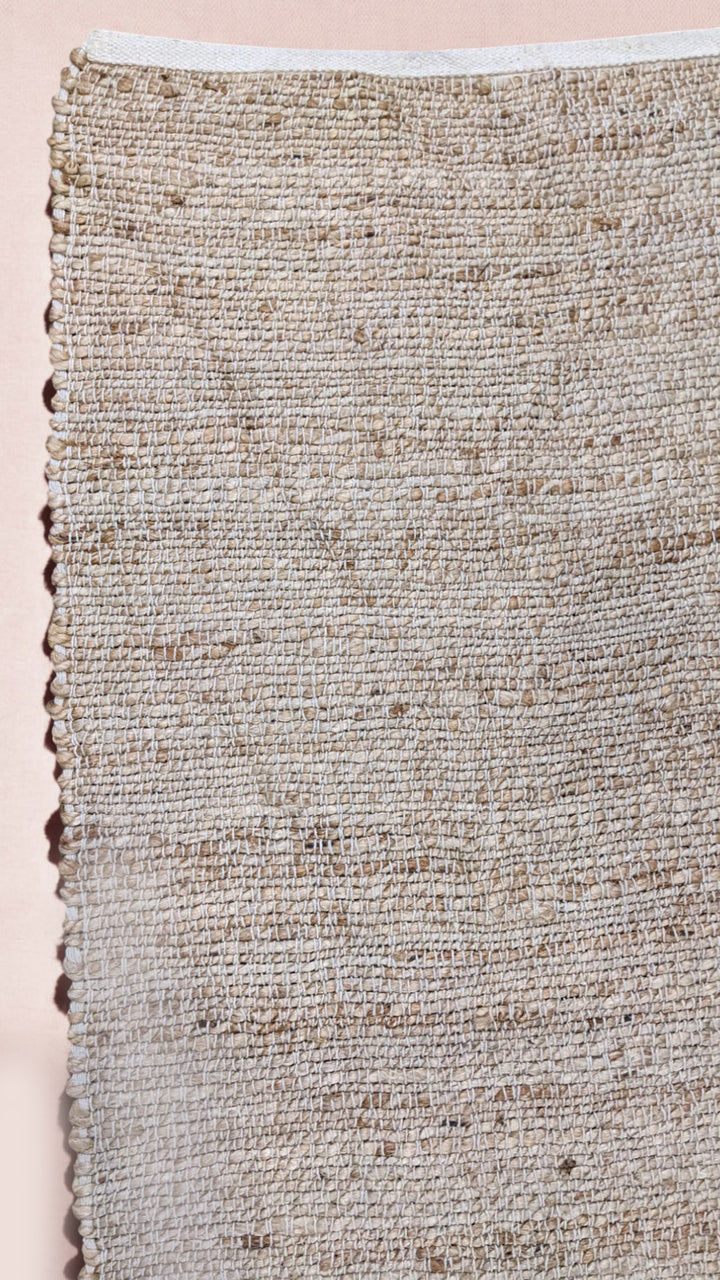 Flatweave Natural Jute Runner - Size: 6 x 2.4