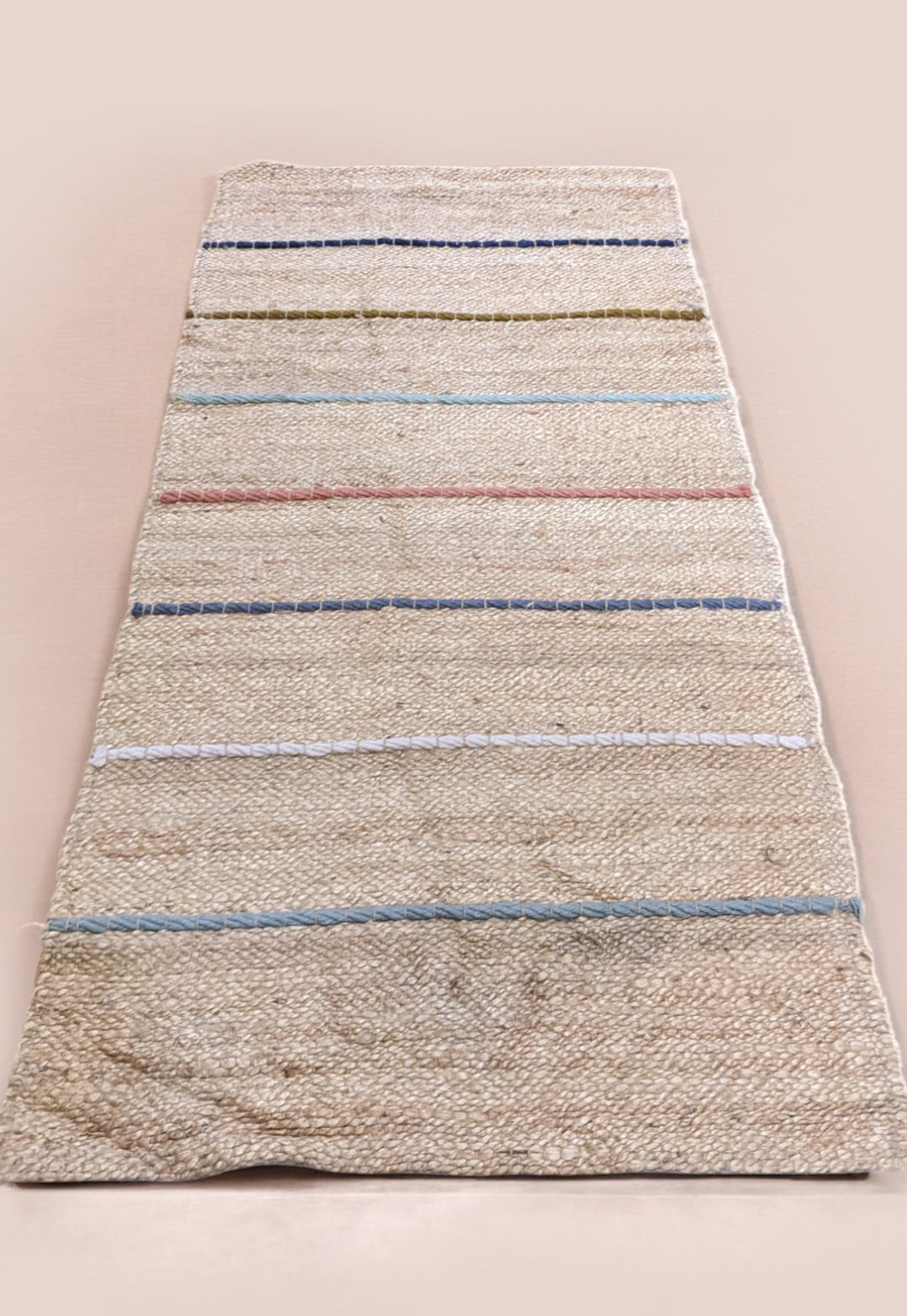Flatweave Natural Jute Runner - Size: 5.2 x 2.4