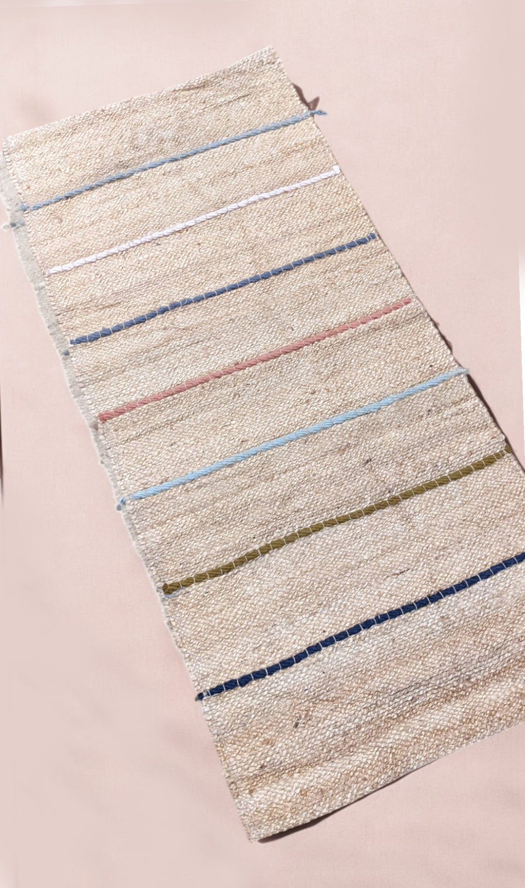 Flatweave Natural Jute Runner - Size: 5.2 x 2.4