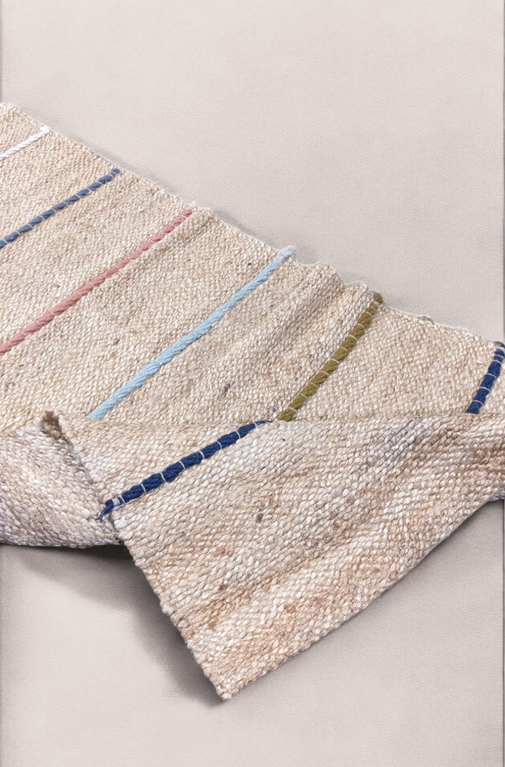 Flatweave Natural Jute Runner - Size: 5.2 x 2.4