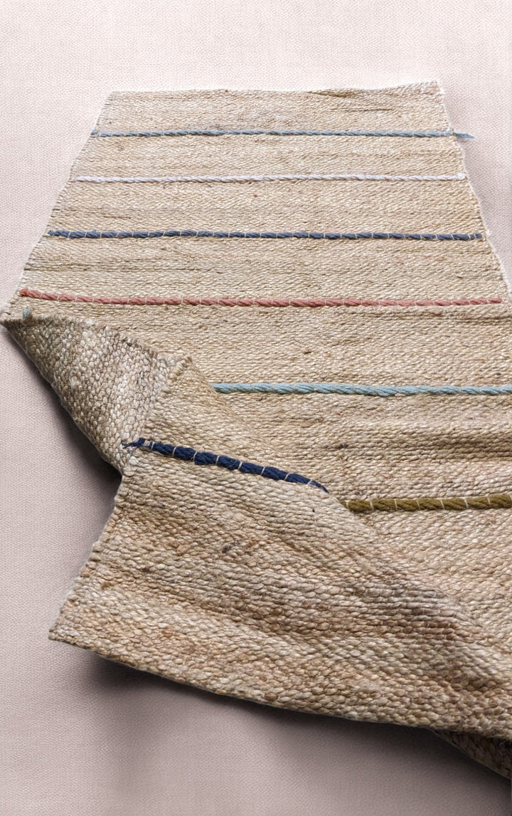 Flatweave Natural Jute Runner - Size: 5.2 x 2.4