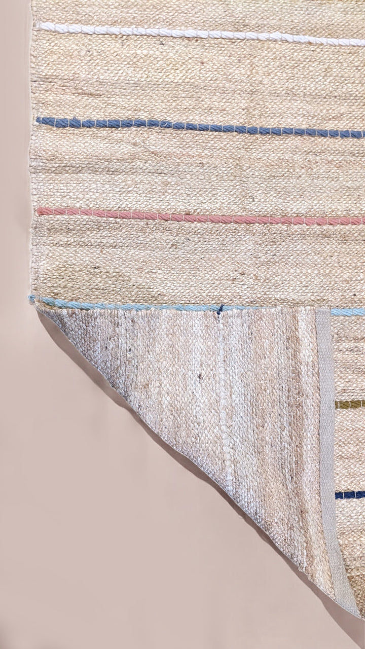 Flatweave Natural Jute Runner - Size: 5.2 x 2.4