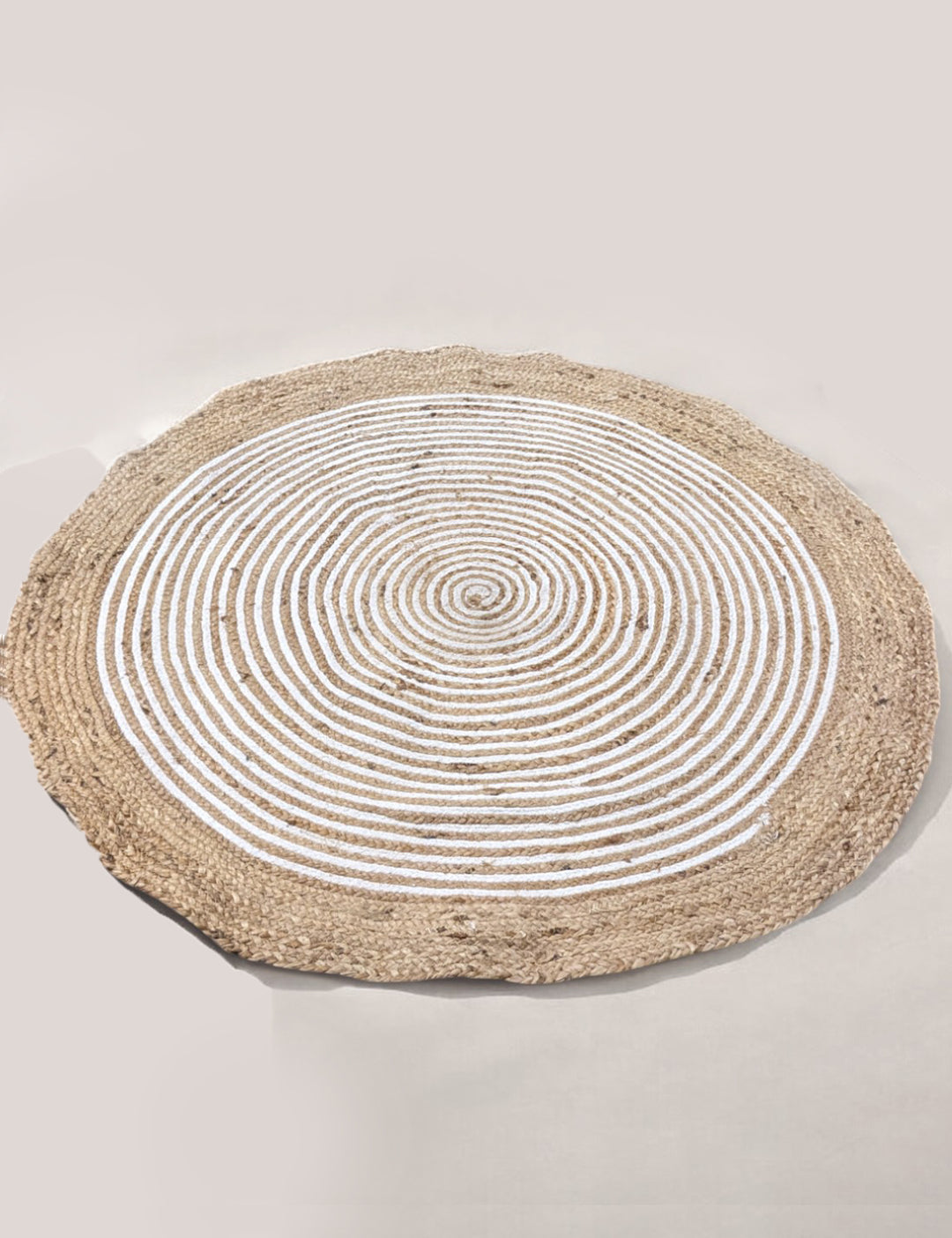Braided Natural Jute Rug - Size: 3.10 x 3.10