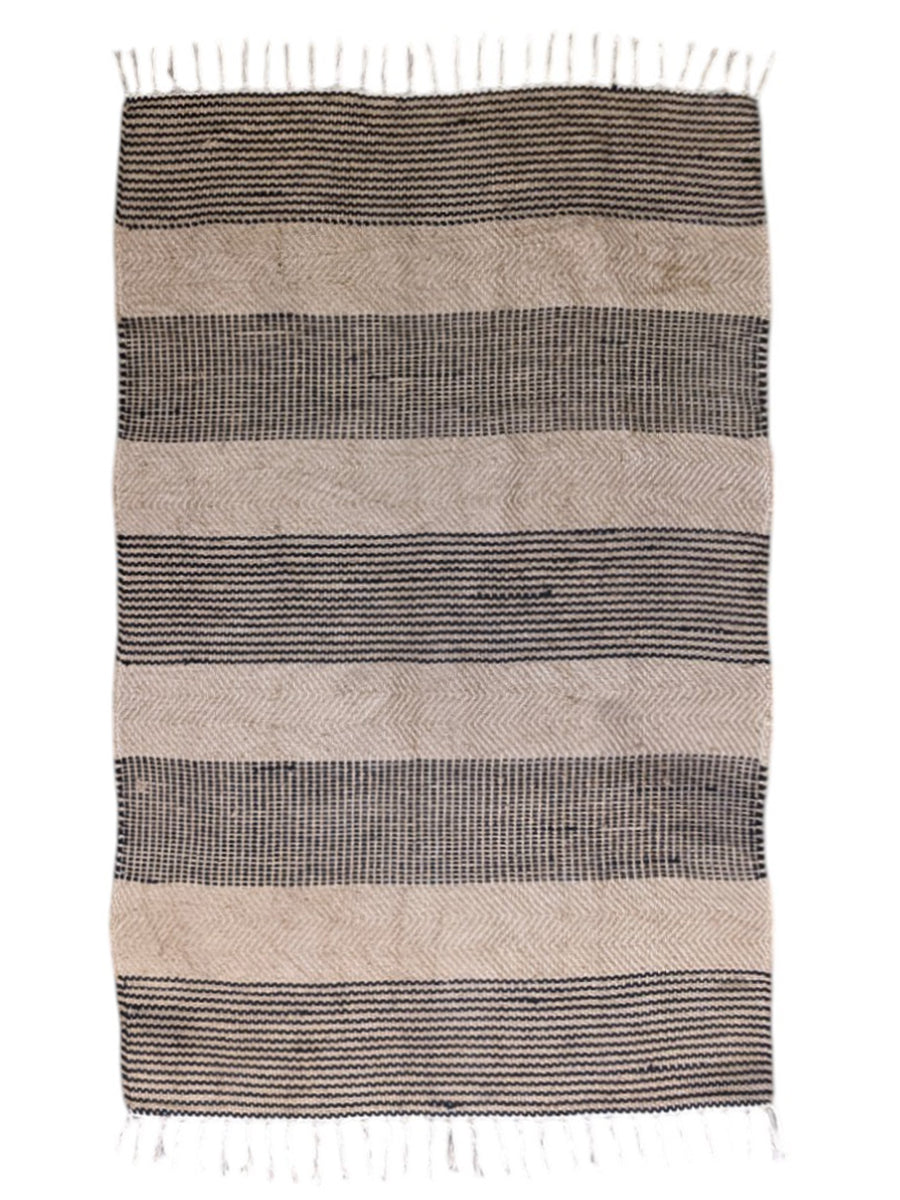 Flatweave Natural Jute Rug - Size: 6.8 x 4.6