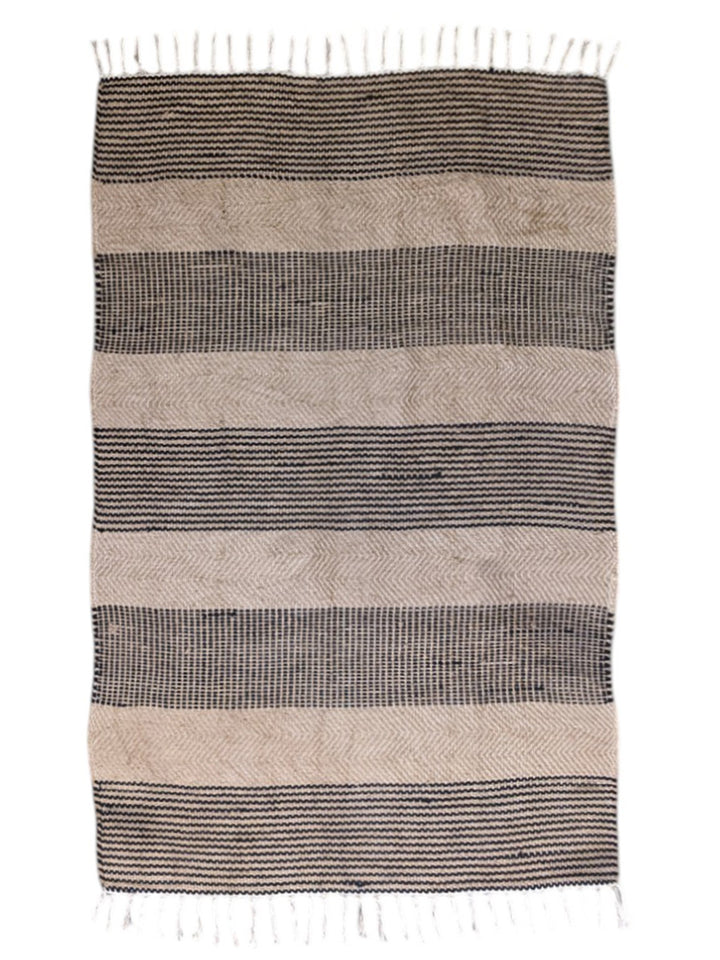 Flatweave Natural Jute Rug - Size: 6.8 x 4.6