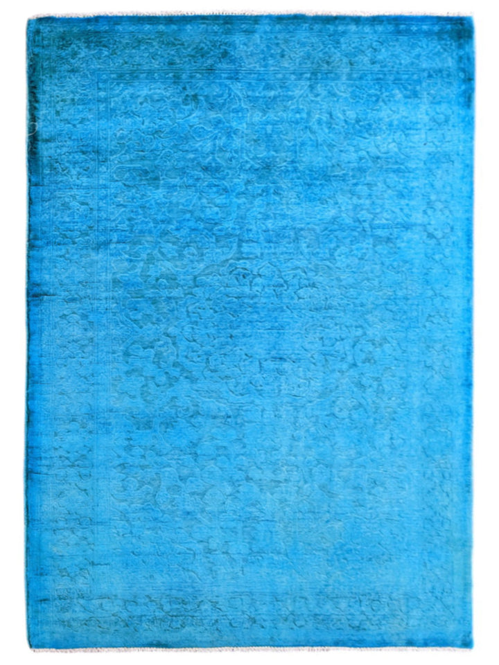 Oriental Silk Wash Chobi Rug - Size: 5.7 x 4