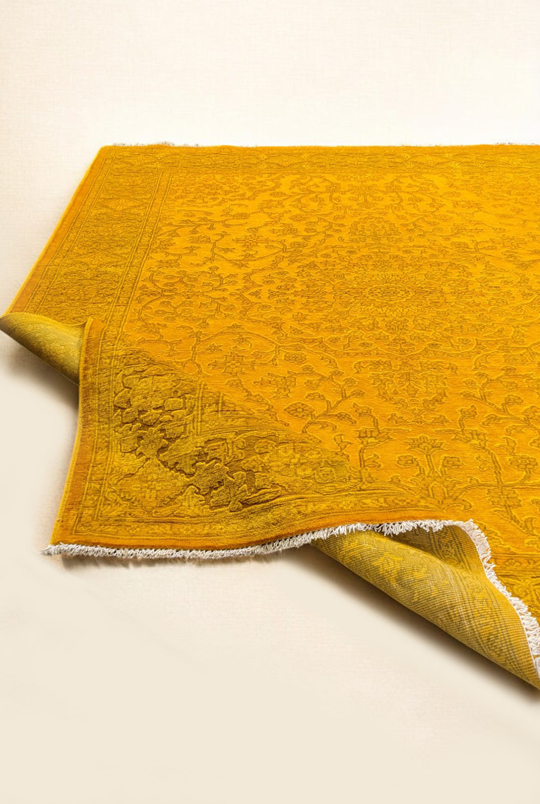 Oriental Silk Wash Chobi Rug - Size: 6.8 x 5.3