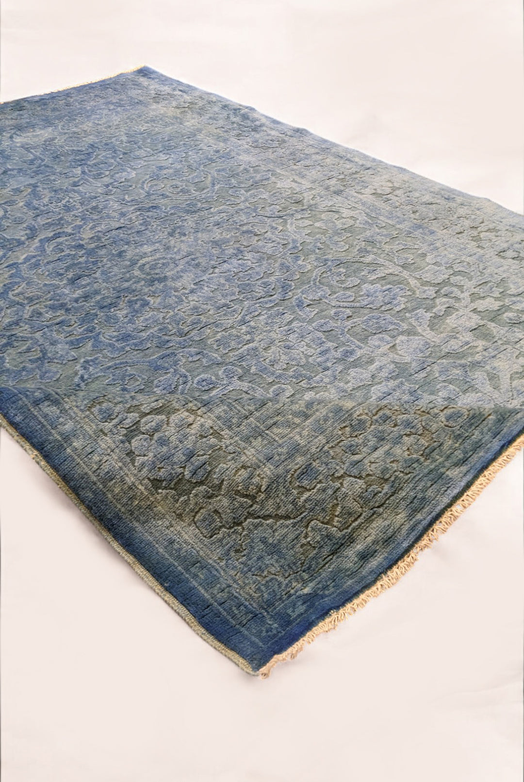 Oriental Silk Wash Chobi Rug - Size: 5.11 x 4.1