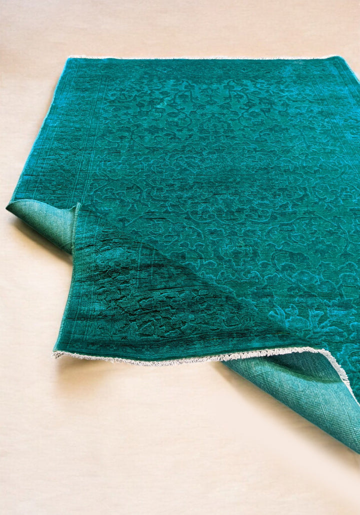 Oriental Silk Wash Chobi Rug - Size: 6.1 x 4.1