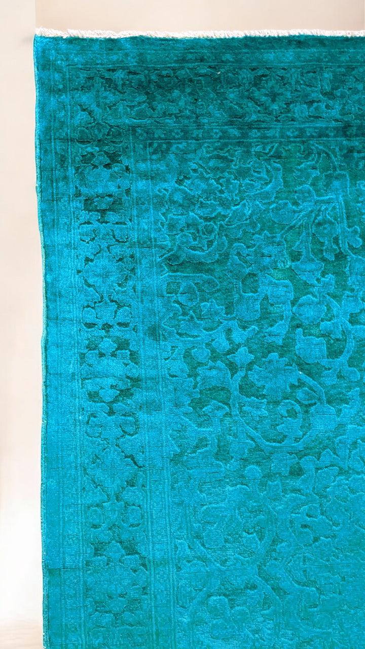 Oriental Silk Wash Chobi Rug - Size: 6.1 x 4.1