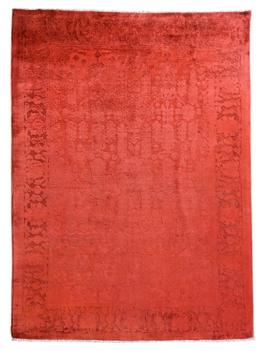 Oriental Silk Wash Chobi Rug - Size: 6.9 x 5.4