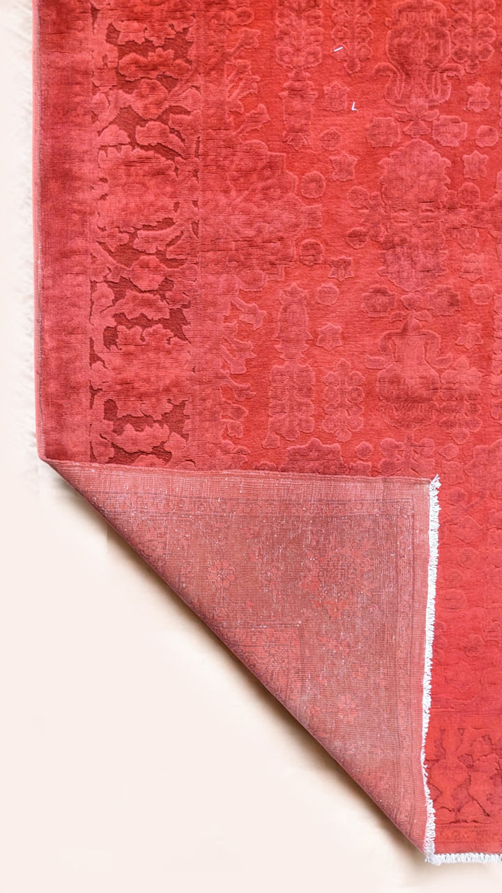 Oriental Silk Wash Chobi Rug - Size: 6.9 x 5.4