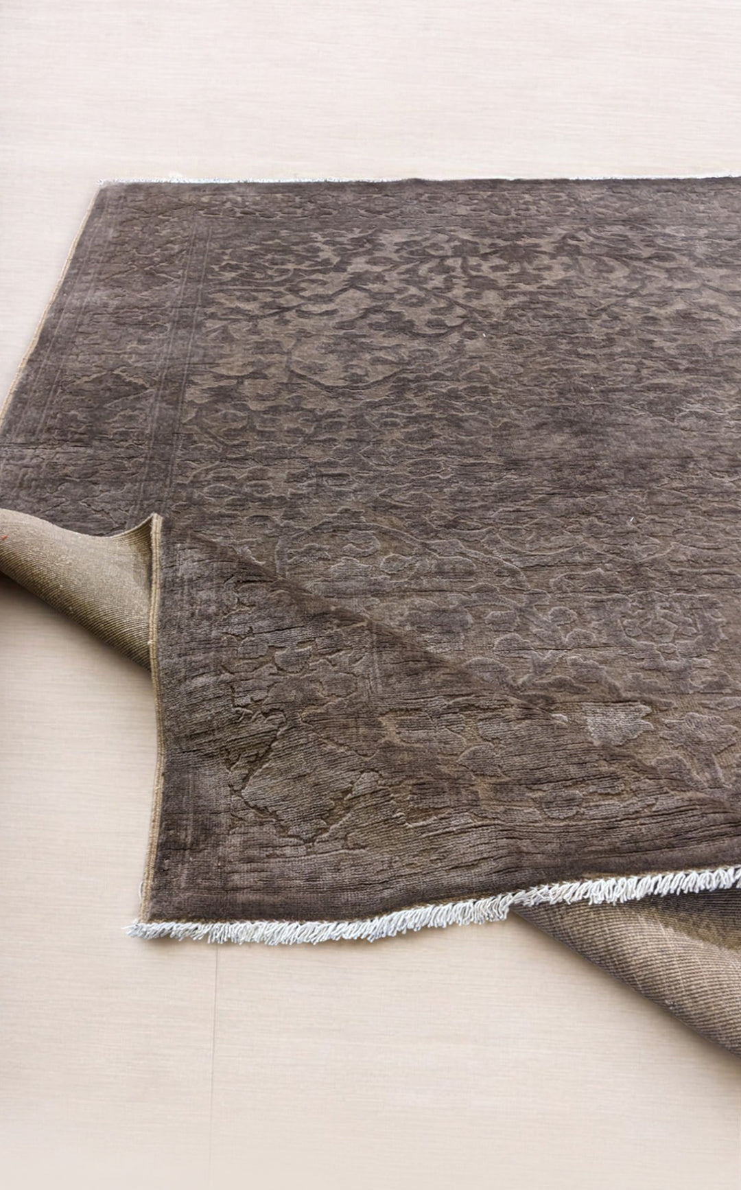 Oriental Silk Wash Chobi Rug - Size: 6.9 x 5