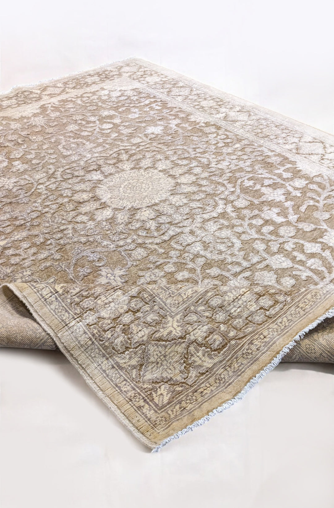 Oriental Silk Wash Chobi Rug - Size: 6.10 x 5.1