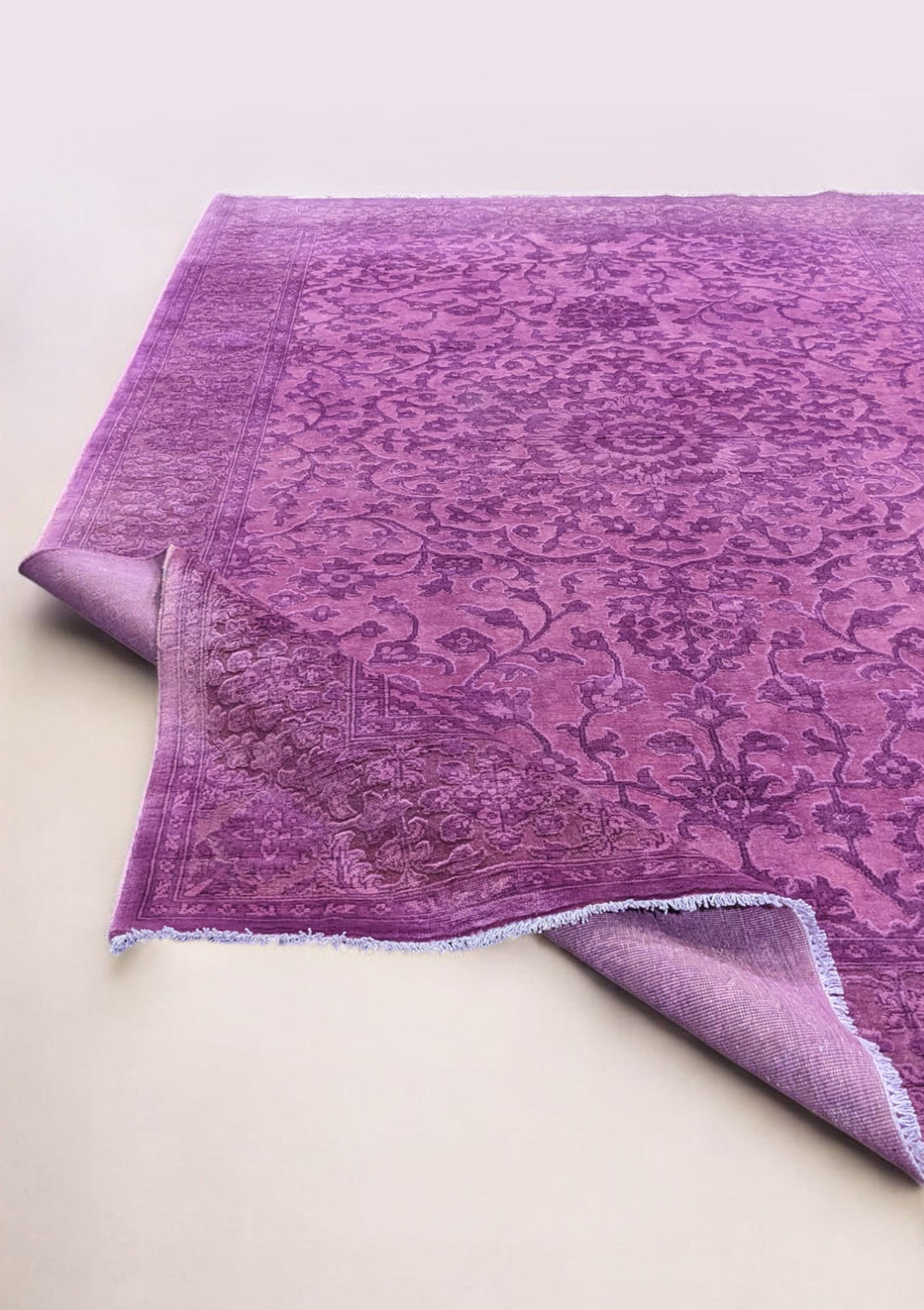 Oriental Silk Wash Chobi Rug- Size: 9 x 6