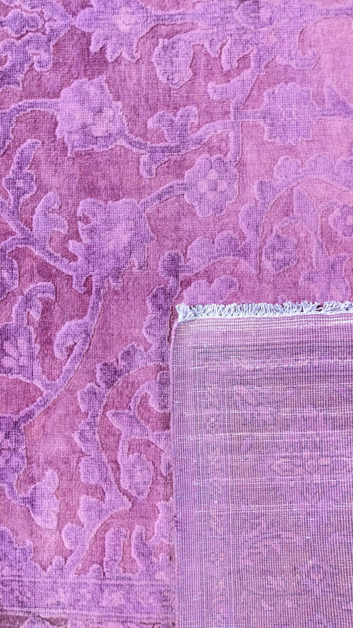 Oriental Silk Wash Chobi Rug- Size: 9 x 6