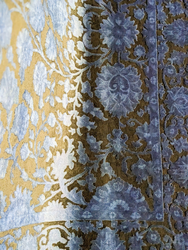 Ziegler Silk Wash Chobi Rug - Size: 9.8 x 6.9