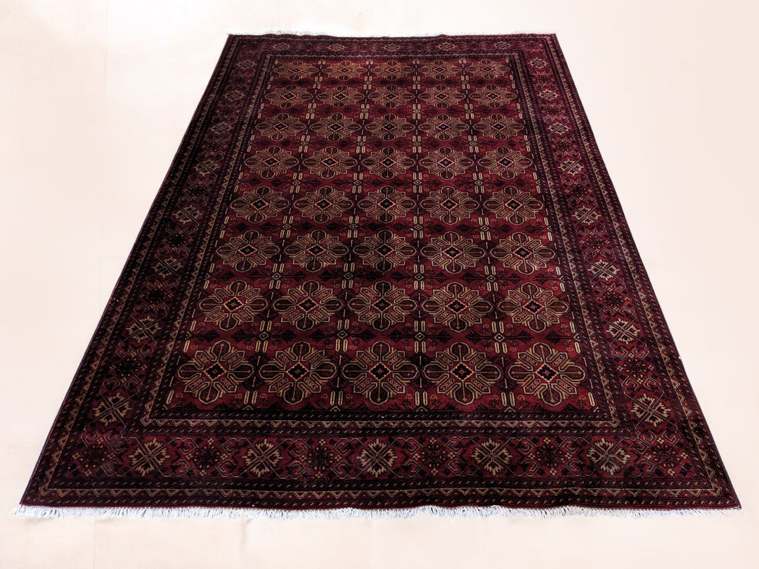 Khal Mohammadi Afghan Rug - Size: 9.11 x 6.8