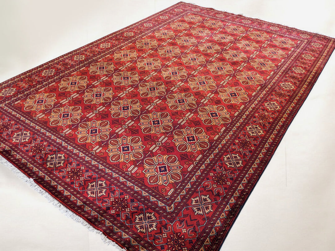 Khal Mohammadi Afghan Rug - Size: 9.11 x 6.8
