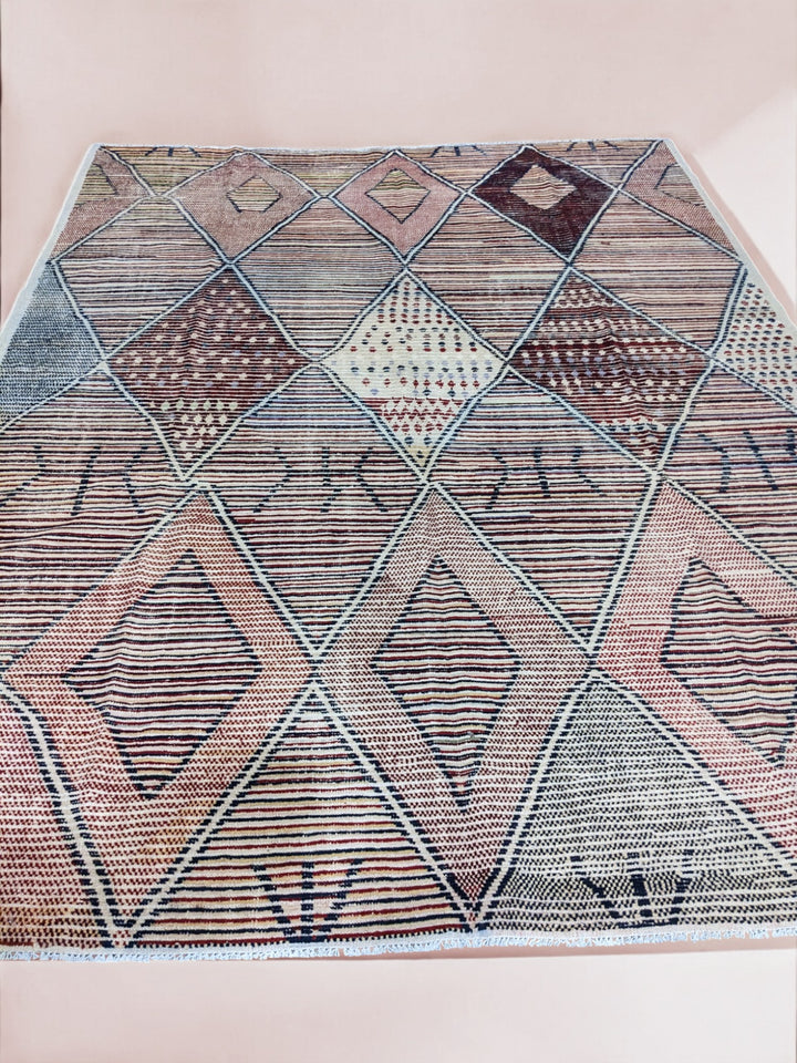 Moroccan Modern Rug - Size: 11.8 x 8.11