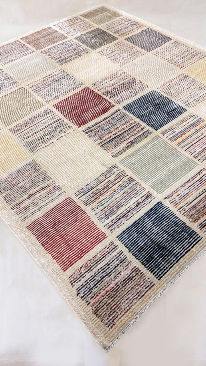Moroccan Modern Rug - Size: 9.9 x 8.5