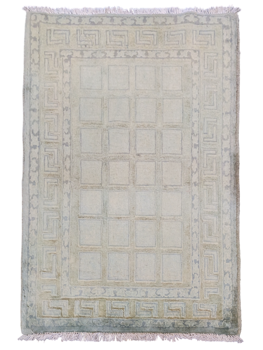 Oriental Silk Wash Chobi Rug- Size: 3.1 x 2.1