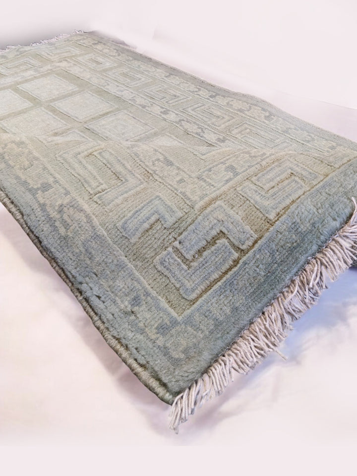 Oriental Silk Wash Chobi Rug- Size: 3.1 x 2.1