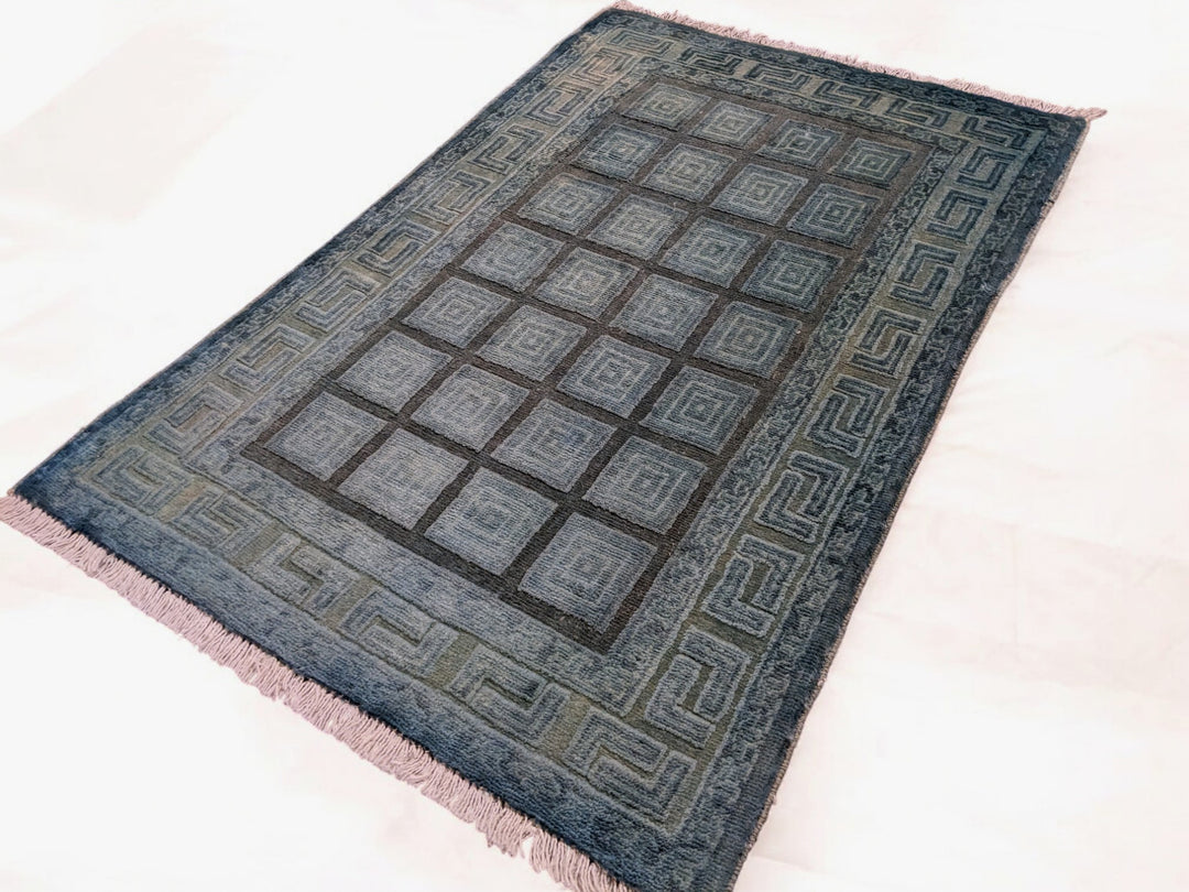 Oriental Silk Wash Chobi Rug - Size: 2.11 x 1.11
