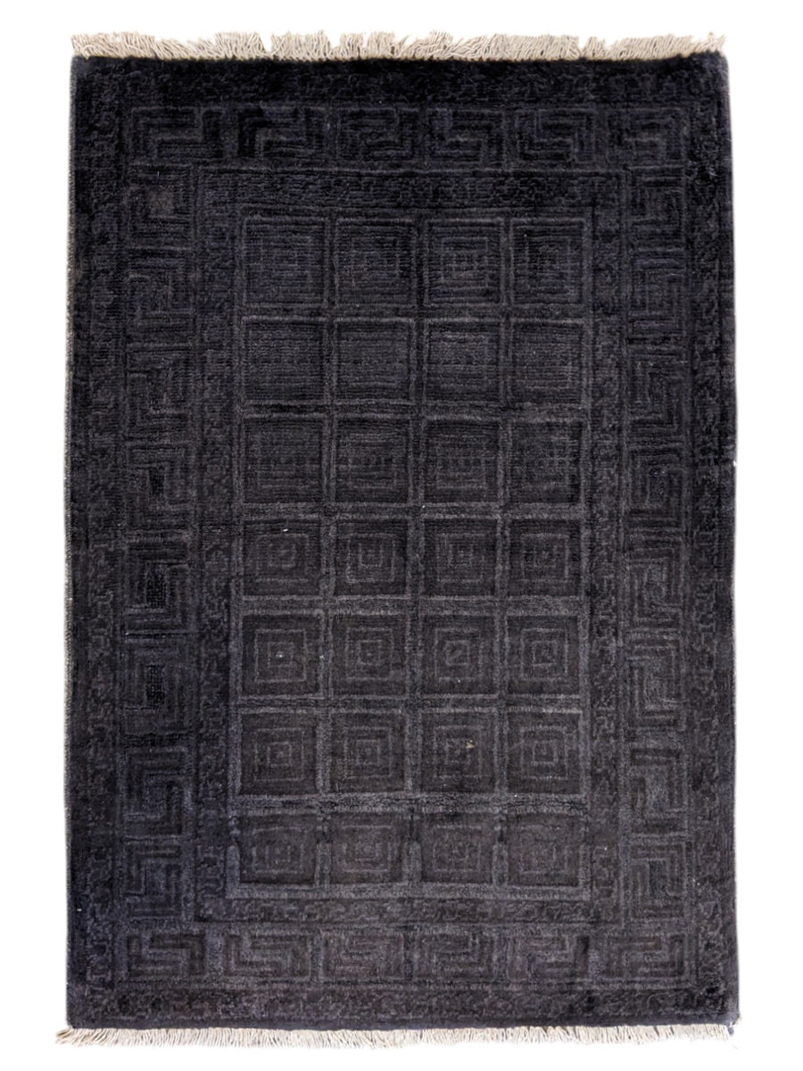 Oriental Silk Wash Chobi Rug - Size: 2.11 x 1.11