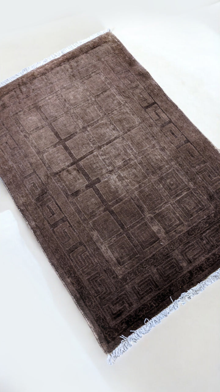 Oriental Silk Wash Chobi Rug - Size: 3.1 x 2.1