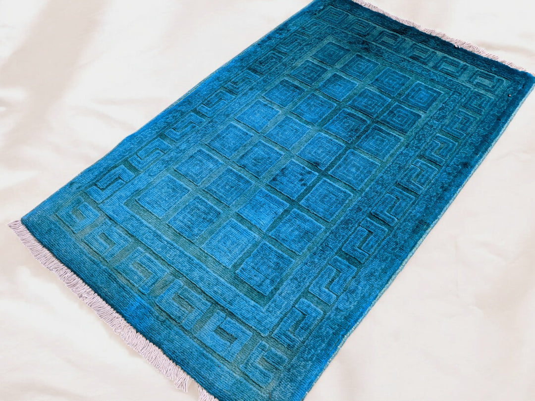 Oriental Silk Wash Chobi Rug - Size: 3.1 x 2