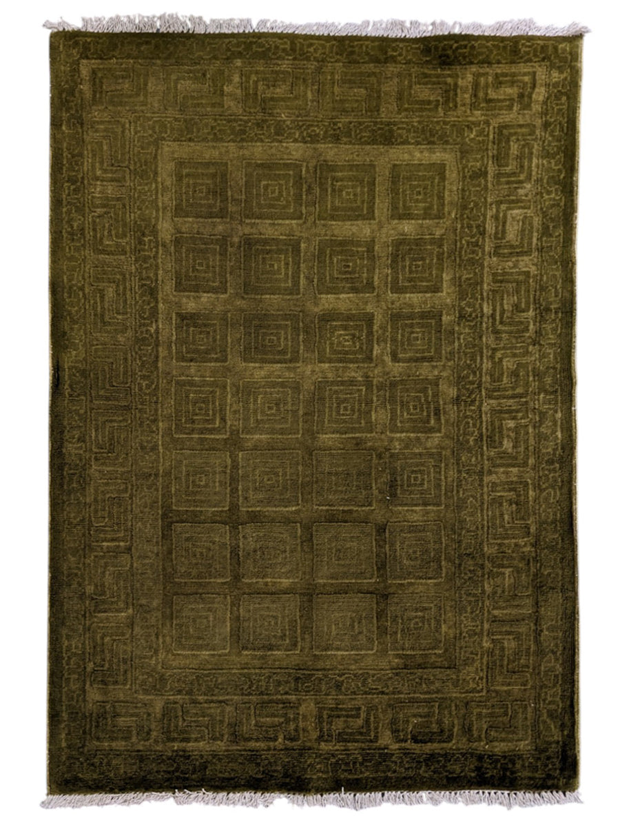 Oriental Silk Wash Chobi Rug - Size: 3.11 x 2.7